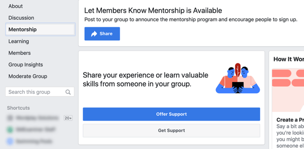 Hogyan javíthatja a Facebook-csoport közösségét, a Facebook-csoport mentori lehetőségét és az irányítópult példáját 