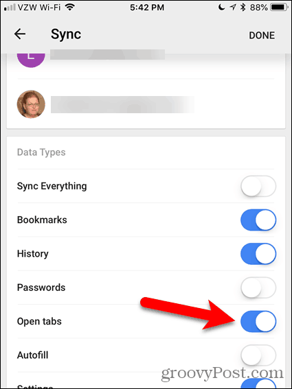 Engedélyezze a Nyissa meg a lapokat a Chrome-ban iOS esetén