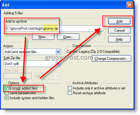 Titkosítsa a fájlokat a WinZip AES használatával
