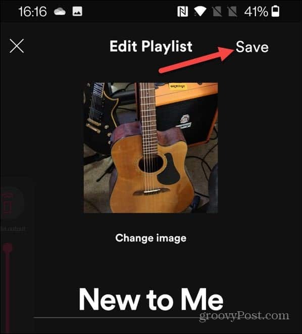 Fénykép mentése Spotify