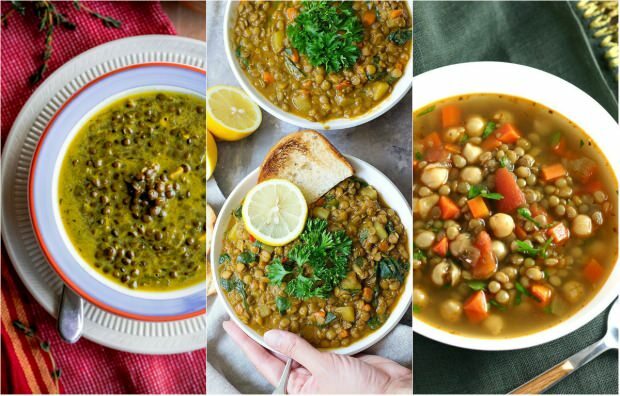 Finom fűszeres zöld lencse leves recept
