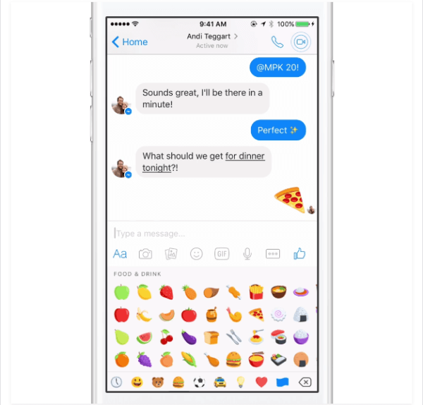facebook messenger emoji átméretezni