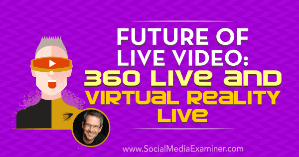 Az élő videó jövője: 360 Élő és virtuális valóság, Joel Comm betekintései a Social Media Marketing Podcaston.