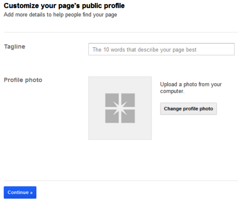 Google+ oldalak - címke és profilfotó