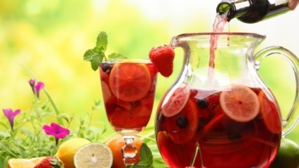 Piros gyümölcs hideg tea recept