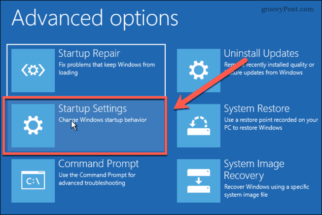 Windows 11 indítási beállítások