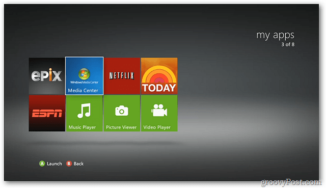 Windows 7 Media Center Xbox 360-tal - Streaming Digital Media