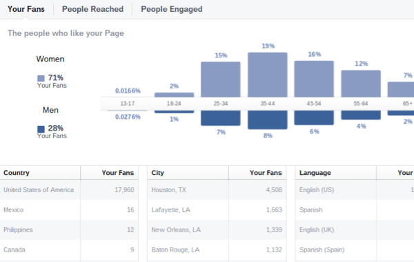 a facebook betekintést nyújt a közönség demográfiai adataiba
