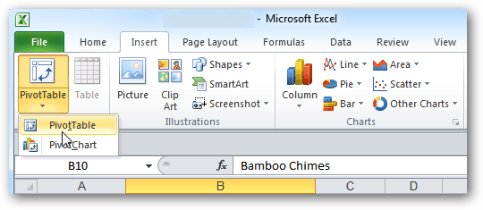Pivot táblák létrehozása a Microsoft Excel programban