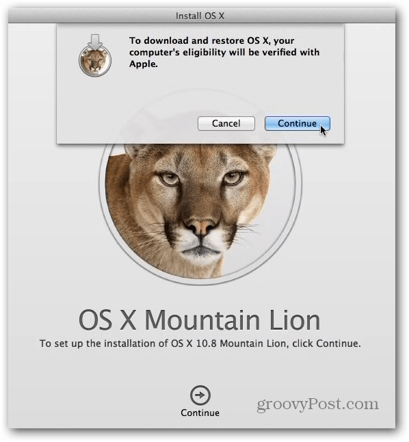 OS X hegyi oroszlán