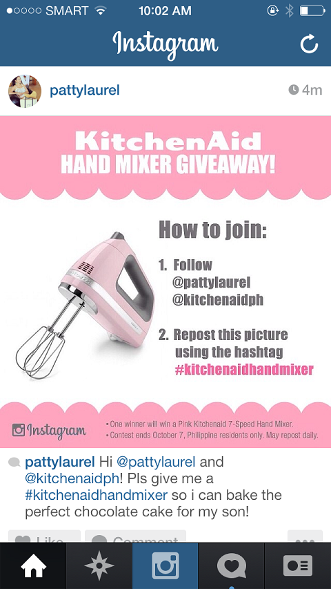 instagram kitchenaid hashtag example