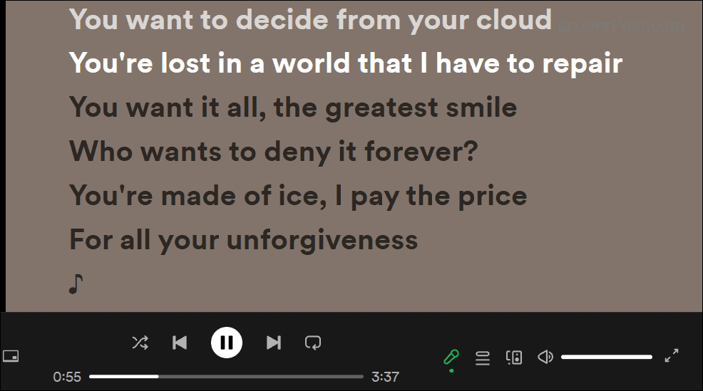 Tekintse meg a dalszövegeket a Spotify-on