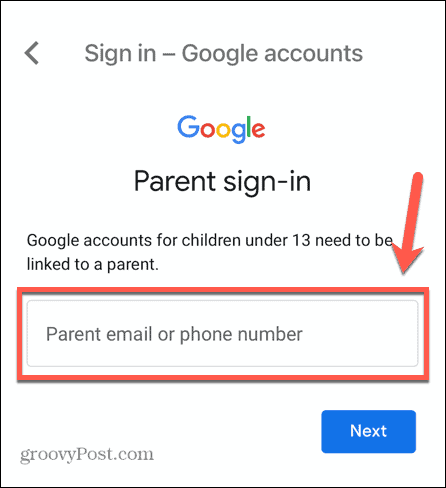 gmail gyermek fiók e-mail címe