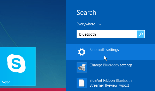 Bluetooth keresés Windows