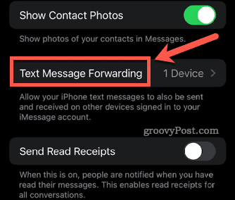 iphone szöveges üzenet továbbítás