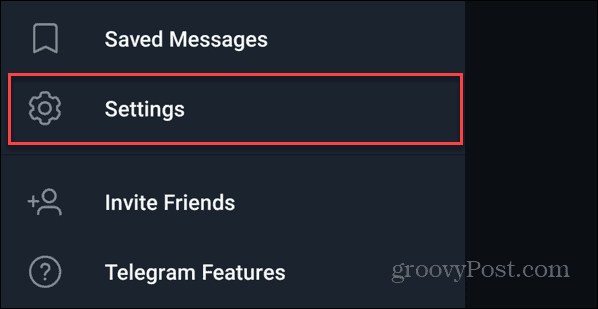 A Telegram beállításai Androidon
