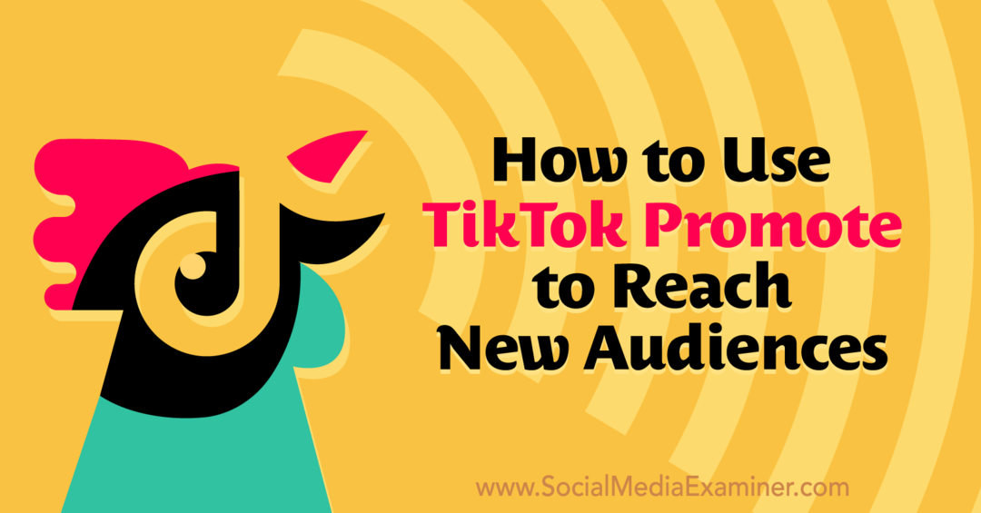 A TikTok Promote használata új közönségek eléréséhez a közösségi média vizsgáztatón.
