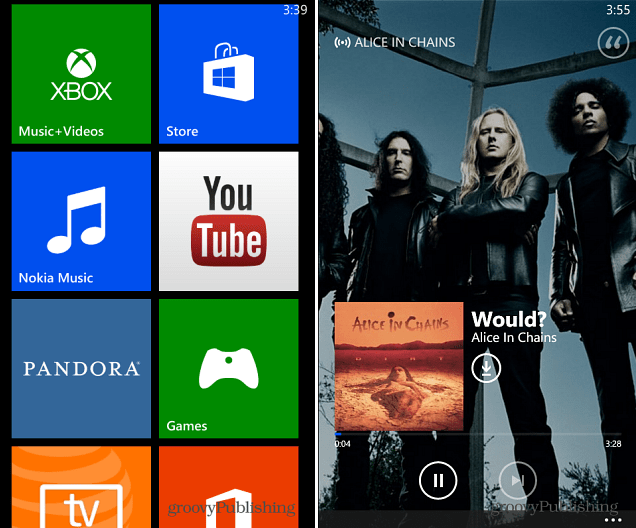 Windows Phone 8 Xbox zene