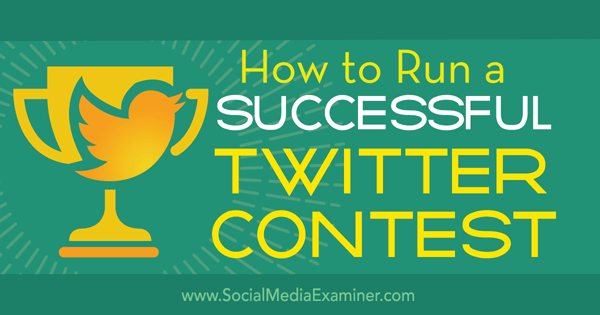 hozz létre sikeres twitter versenyt