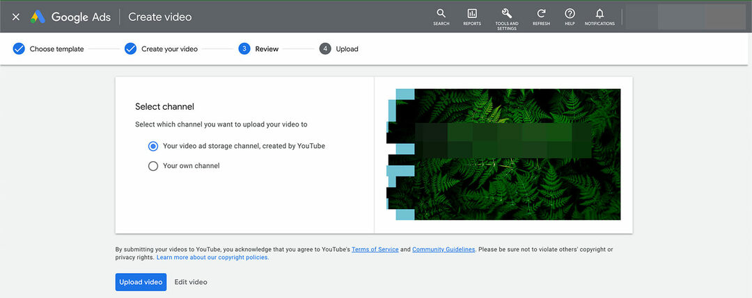 google-ads-asset-library-how-to-create-youtube-advertising-publish-10. lépés