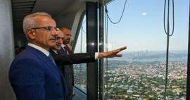 Uraloğlu miniszter bejelentette: rekordlátogatást ért el a Çamlıca-torony