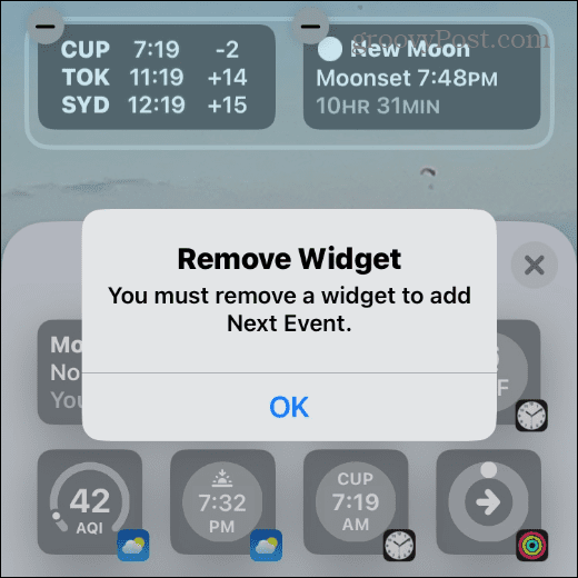 widget hiba eltávolítása