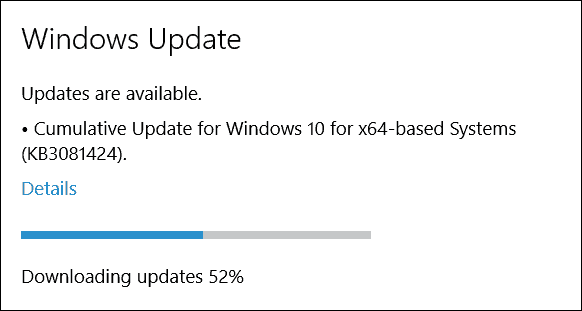 A Microsoft kiadja a Windows 10 összesített frissítését (KB3081424)