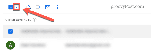 gmail jelölőnégyzet nyíl