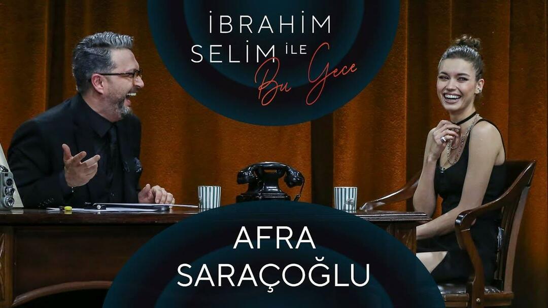 Ma esti program Afra Saraçoğlu İbrahim Selimmel