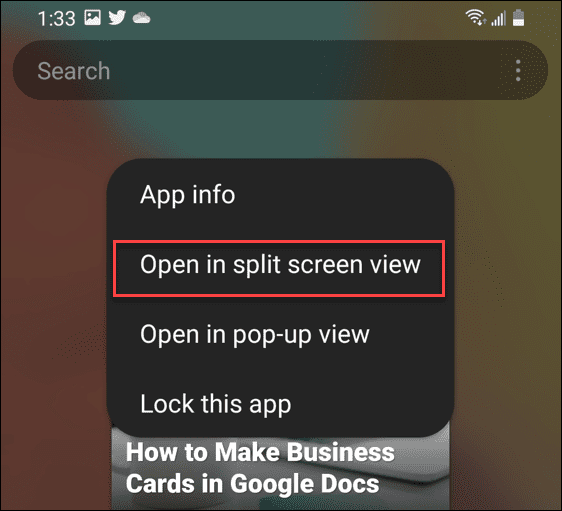 hogyan lehet felosztani a képernyőt androidon