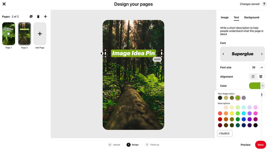 hogyan-hozzon létre-ötlet-csapok-on-desktop-add-more-pages-color-options-11. lépés