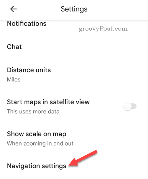 Nyissa meg a Google Térkép mobilnavigációs beállításait