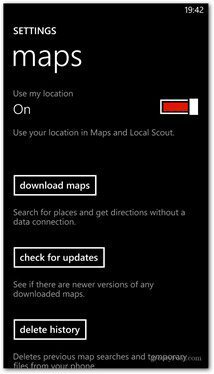 A Windows Phone 8 térkép letöltése
