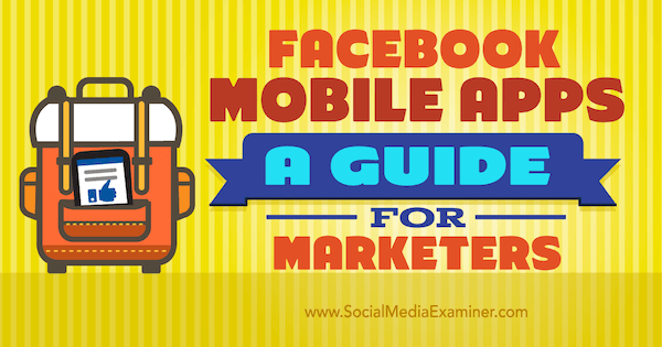 kezelje a marketinget a facebook mobilalkalmazásokkal