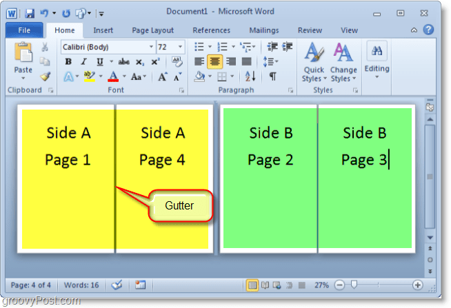 A Micosoft Word 2010 képernyőképe egy füzet létrehozása a Microsoft Word 2010 programban kissé trükkös lehet, de ennek az ábranek segítenie kell