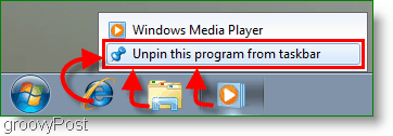 Windows 7 Húzza ki a programot a tálcáról