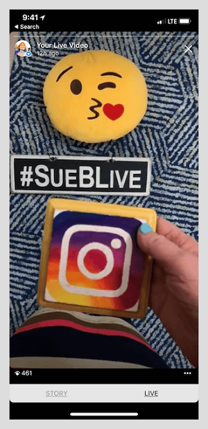 Sue nagyon elkötelezett az Instagram-történeteken keresztül.