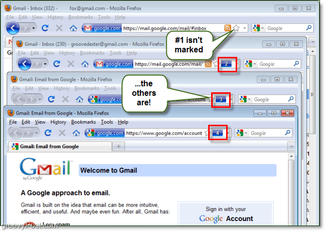 Bejelentkezés több Gmail-fiókra vagy webhelyre a Firefox használatával