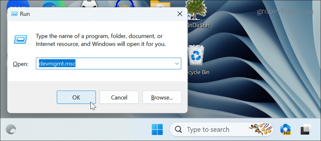 Nyissa meg az Eszközkezelőt a Windows 11 rendszeren