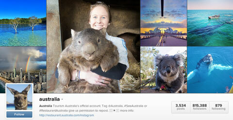 turizmus ausztrália instagram