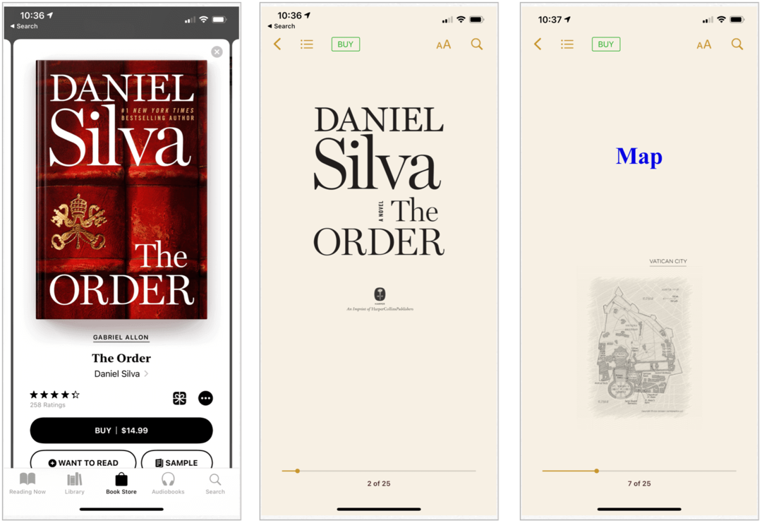 Apple Books az iPhone készüléken