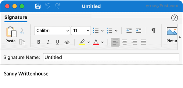 Hozzon létre új aláírást a Mac Outlook programban