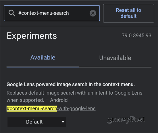 A Google Lens Chrome keresés engedélyezése