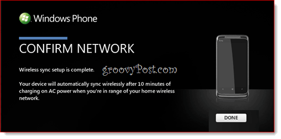 A Windows Phone 7 vezeték nélküli szinkronizálása a Zune-tal