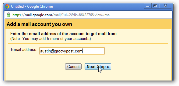 add e-mail címet