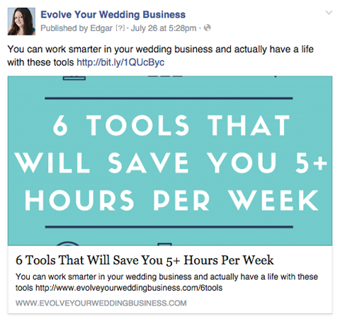 fejleszteni az esküvői üzleti facebook bejegyzést