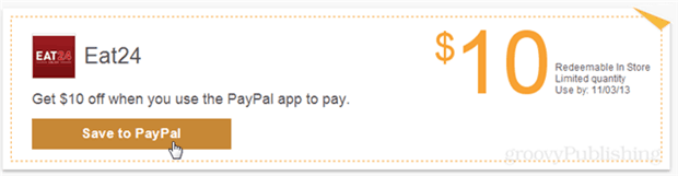 10 $ ingyen minden Eat24 étteremben a PayPal alkalmazás használatával