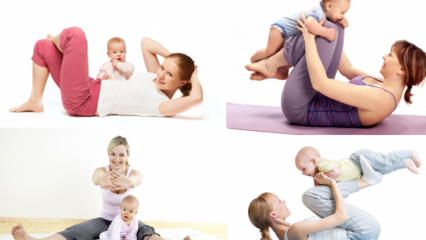Milyen gyakorlatokat kell elvégezni a szülés után? A has feszítő mozgása
