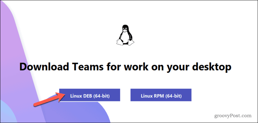 Töltse le a Microsoft Teams programot Ubuntu rendszeren