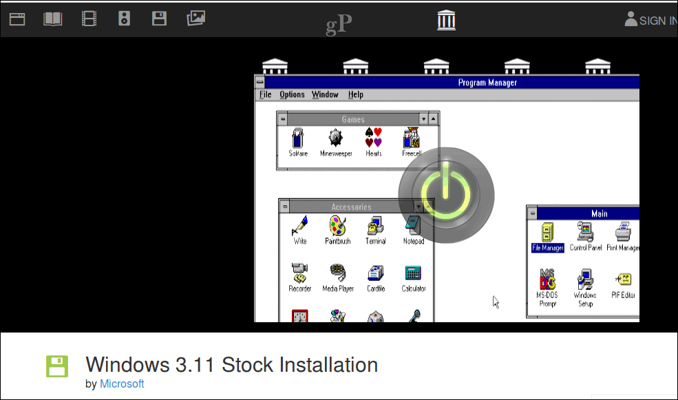 Az Internet Archive segítségével kipróbálhatja a Windows és a Mac régi verzióit egy böngészőben